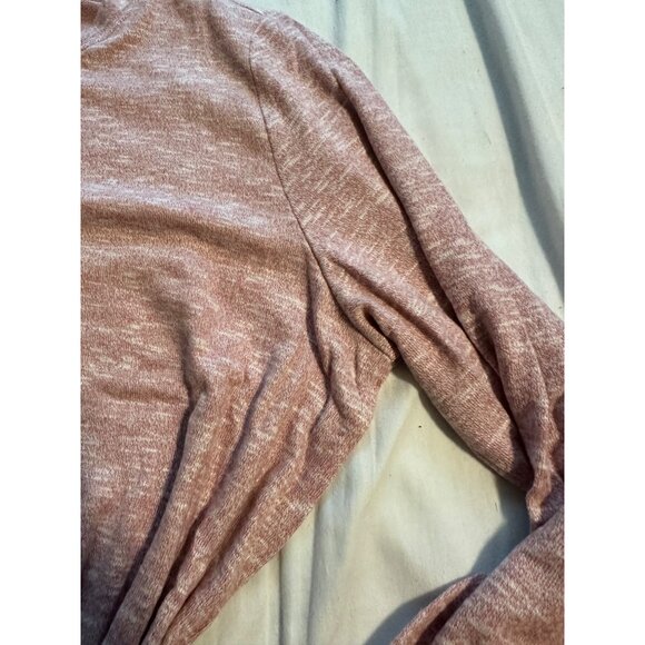 Pink and white space dyed hacci tie waist dress NEW XL - Picture 3 of 5